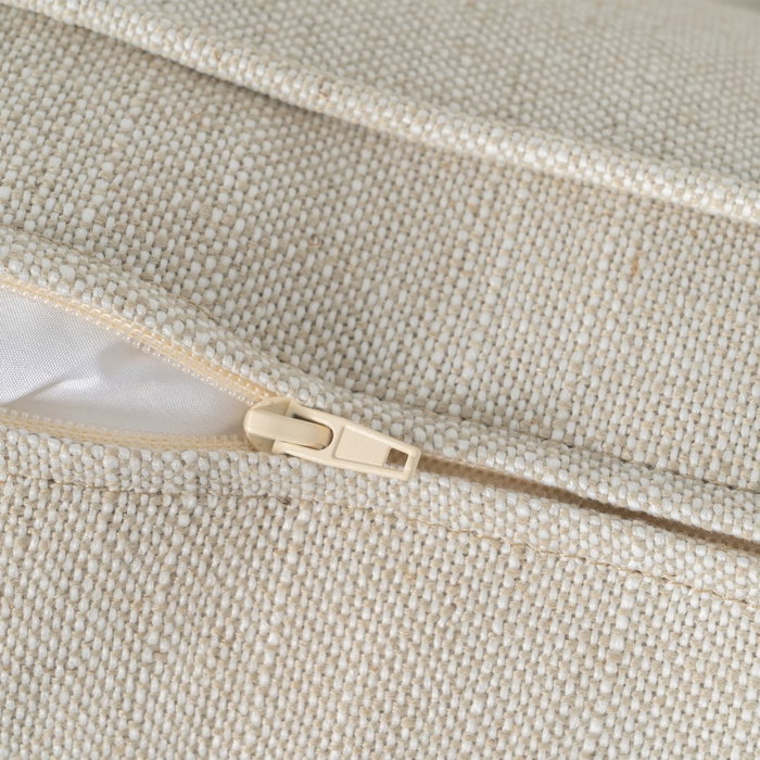 Sofá 3 Plazas Beige Tejido Siena 222 X 95 X 80 cm Sofá 3 Plazas Beige Tejido Siena 222 X 95 X 80 cm