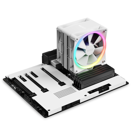 NZXT RC-TR120-W1 Refrigerador de aire para procesador T120 RGB, ventilador de 12 cm, Blanco