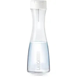 Laica Botella filtrante GlaSSmart 1.1L Blanca con 2 filtros