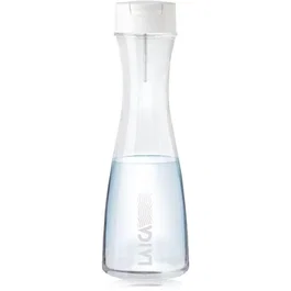 Laica Botella filtrante GlaSSmart 1.1L Blanca con 2 filtros