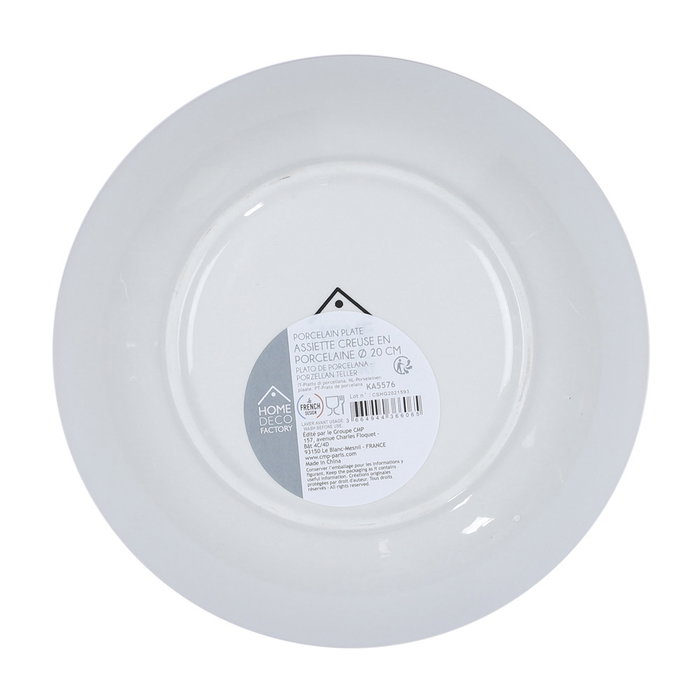 Home Deco Factory Plato Hondo Mandala Naranja 20 cm Home Deco Factory Plato Hondo Mandala Naranja 20 cm