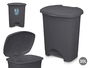 Arte Regal Papelera de Pedal con Pedal de Plástico 30L Antracita 39x47x32 cm (Set de 4)