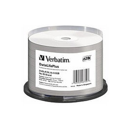 Verbatim DataLifePlus DVD+R DL 8,5 GB 8x Pack 50