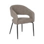 Silla Taupe Tejido-Metal Contract 57 X 56 X 81 cm (Set de 2)