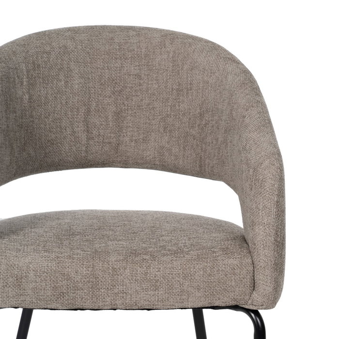 Silla Taupe Tejido-Metal Contract 57 X 56 X 81 cm (Set de 2) Silla Taupe Tejido-Metal Contract 57 X 56 X 81 cm (Set de 2)