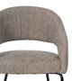 Silla Taupe Tejido-Metal Contract 57 X 56 X 81 cm (Set de 2)