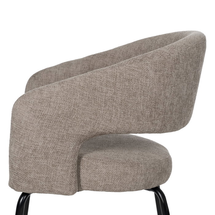 Silla Taupe Tejido-Metal Contract 57 X 56 X 81 cm (Set de 2) Silla Taupe Tejido-Metal Contract 57 X 56 X 81 cm (Set de 2)
