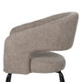 Silla Taupe Tejido-Metal Contract 57 X 56 X 81 cm (Set de 2)