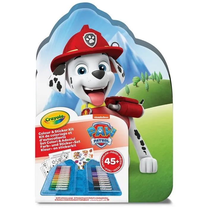 Crayola Set para colorear - Kit creativo Patrulla Canina - 45 piezas - Mayores de 5 años Crayola Set para colorear - Kit creativo Patrulla Canina - 45 piezas - Mayores de 5 años