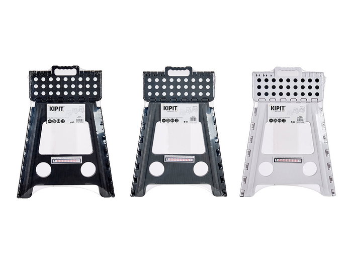 Kipit Taburete Plegable de Plástico, Antideslizante, Peso Máximo 150 kg, Dimensiones 39 x 32 x 40 cm (Abierto), Colores Blanco, Gris, Negro (Set de 6) Kipit Taburete Plegable de Plástico, Antideslizante, Peso Máximo 150 kg, Dimensiones 39 x 32 x 40 cm (Abierto), Colores Blanco, Gris, Negro (Set de 6)