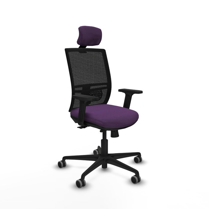 PIQUERAS Y CRESPO Silla de oficina Yunquera Morado y Negro PIQUERAS Y CRESPO Silla de oficina Yunquera Morado y Negro