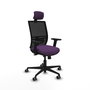 PIQUERAS Y CRESPO Silla de oficina Yunquera Morado y Negro