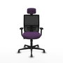 PIQUERAS Y CRESPO Silla de oficina Yunquera Morado y Negro
