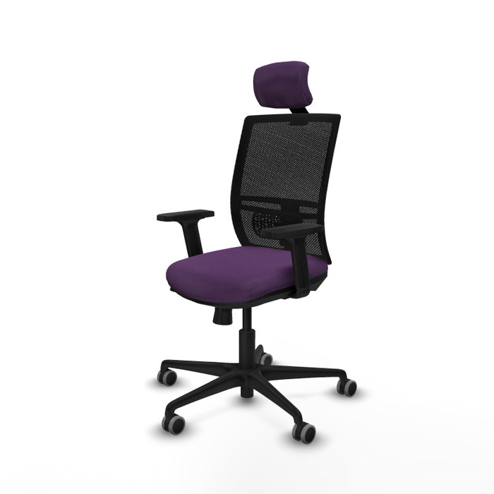 PIQUERAS Y CRESPO Silla de oficina Yunquera Morado y Negro PIQUERAS Y CRESPO Silla de oficina Yunquera Morado y Negro