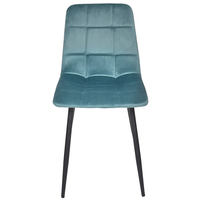Home Deco Factory Silla Mateo Azul Canard Colección Essentiel 45x52 cm h.88 cm