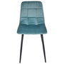 Home Deco Factory Silla Mateo Azul Canard Colección Essentiel 45x52 cm h.88 cm