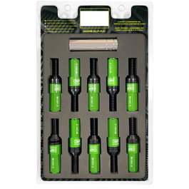 Omp Juego de 20 Tornillos de Rueda M14x1.5 con Protector Verde