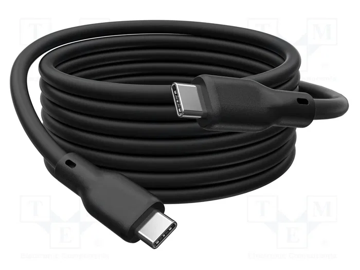 DIGITUS Cable USB 4.0 USB C a USB C, 0,5m, Negro DIGITUS Cable USB 4.0 USB C a USB C, 0,5m, Negro