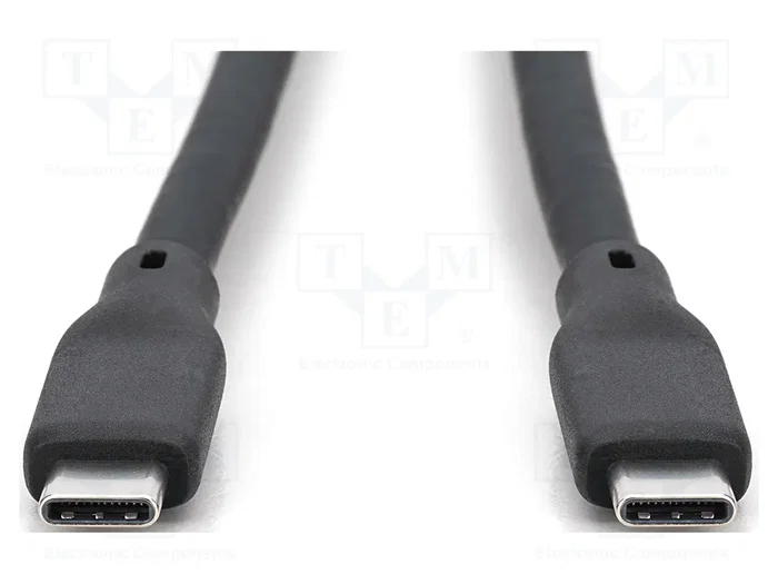 DIGITUS Cable USB 4.0 USB C a USB C, 0,5m, Negro DIGITUS Cable USB 4.0 USB C a USB C, 0,5m, Negro