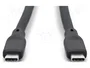 DIGITUS Cable USB 4.0 USB C a USB C, 0,5m, Negro