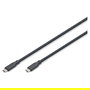 Digitus Cable USB 4.0 Tipo C - C Silicona 0,5m Negro