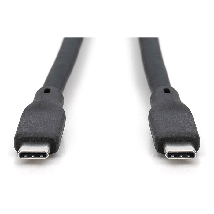 Digitus Cable USB 4.0 Tipo C - C Silicona 0,5m Negro