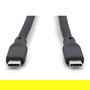 Digitus Cable USB 4.0 Tipo C - C Silicona 0,5m Negro