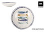 La Mediterranea Plato Hondo "Peixe" Monaco Brillo Ø21 cm (12 Unidades)
