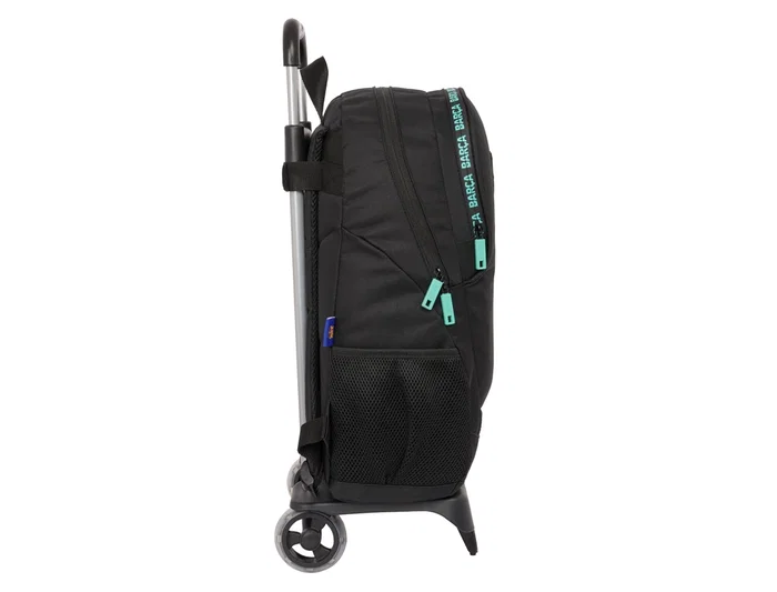Mochila Escolar con Ruedas F.C. Barcelona Negro 32 x 44 x 16 cm