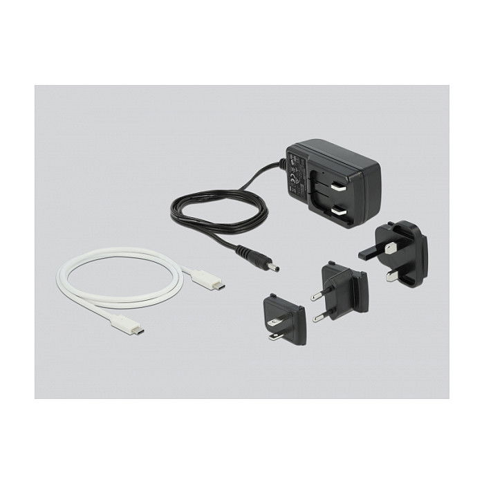 DeLOCK Estación de acoplamiento USB Type-C 3.2 para 2 discos duros/SSD SATA de 2.5 pulgadas con función de clonación, 6 Gbit/s, Plug and Play