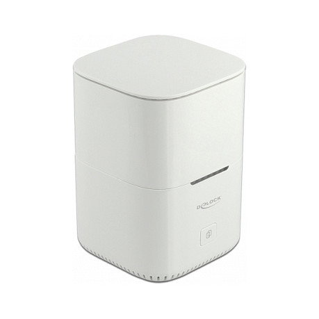 DeLOCK Estación de acoplamiento USB Type-C 3.2 para 2 x 2.5Pol SATA HDD/SSD con función de clonación Blanco