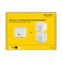 DeLOCK Estación de acoplamiento USB Type-C 3.2 para 2 x 2.5Pol SATA HDD/SSD con función de clonación Blanco