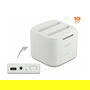 DeLOCK Estación de acoplamiento USB Type-C 3.2 para 2 discos duros/SSD SATA de 2.5 pulgadas con función de clonación, 6 Gbit/s, Plug and Play
