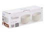 VESSIA Bol Redondo de Porcelana Blanco 300ml