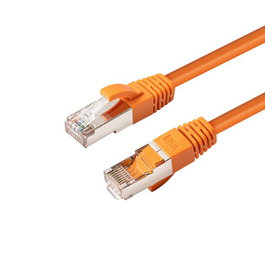 MicroConnect Cable de Red CAT6 S/FTP 0.5m Naranja Blindado