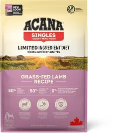 Acana Canine Adult Singles Grass Fed Cordero Alimentado en Pasto Comida para Perros 6 kg