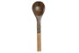 DKD Home Decor Set de 2 Utensilios de Mango y Ratán Trenzado Natural