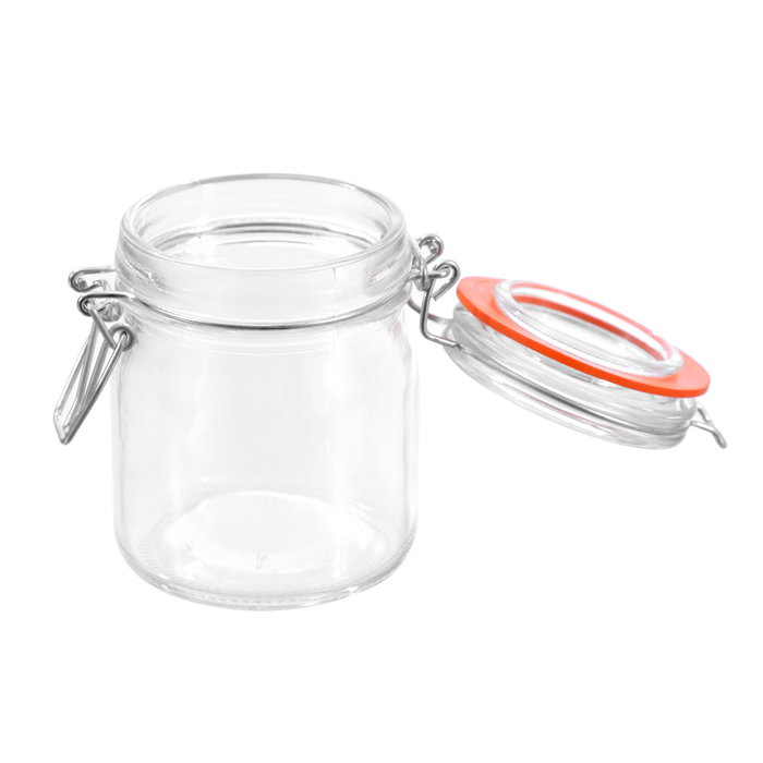 La Mediterranea Tarro Hermético de Vidrio con Clip 150 ml (48 Unidades) La Mediterranea Tarro Hermético de Vidrio con Clip 150 ml (48 Unidades)