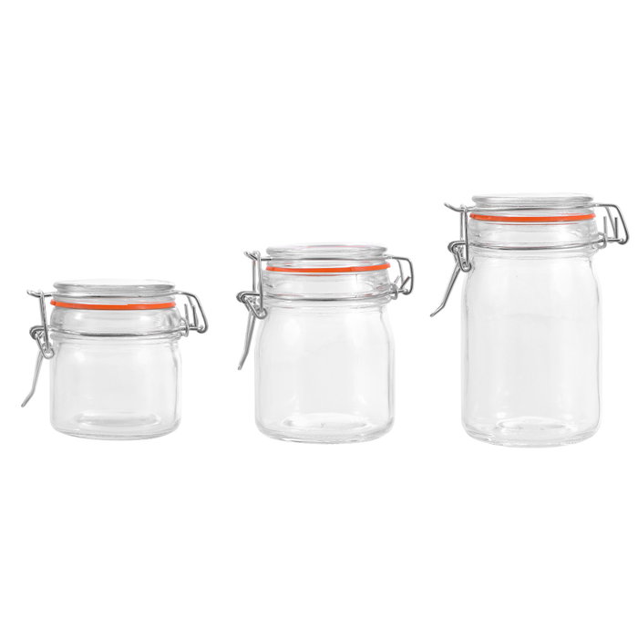 La Mediterranea Tarro Hermético de Vidrio con Clip 150 ml (48 Unidades) La Mediterranea Tarro Hermético de Vidrio con Clip 150 ml (48 Unidades)