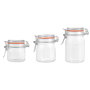 La Mediterranea Tarro Hermético de Vidrio con Clip 150 ml (48 Unidades)