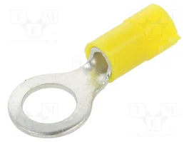 PANDUIT Terminal de ojillo aislada amarilla 8mm 4÷6mm²