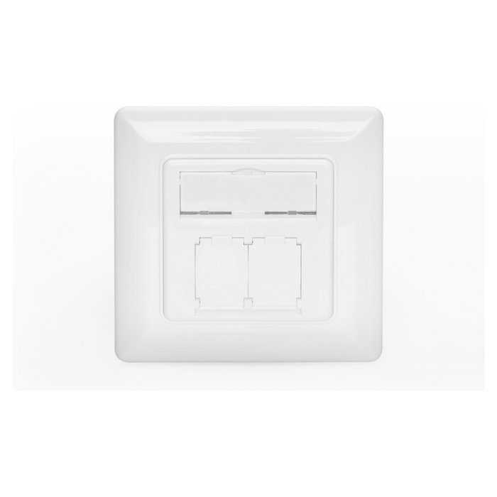 Digitus Panel frontal para módulo Keystone 80x80 Blanco