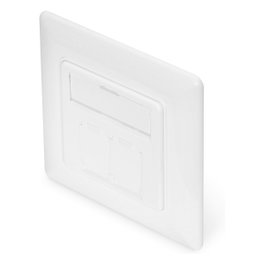 Digitus Panel frontal para módulo Keystone 80x80 Blanco