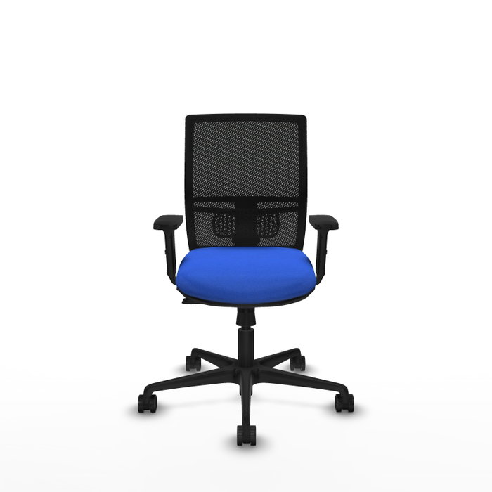 PIQUERAS Y CRESPO Silla de oficina Yunquera Azul con mecanismo Sincro/Traslack