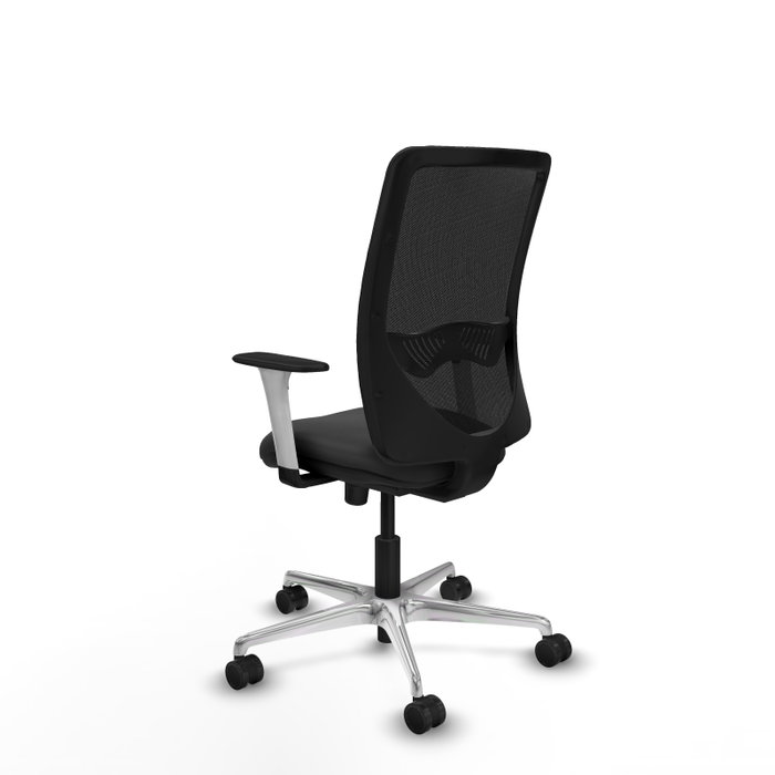 PIQUERAS Y CRESPO Silla de oficina Zulema con mecanismo Sincro, Gris oscuro y Negro