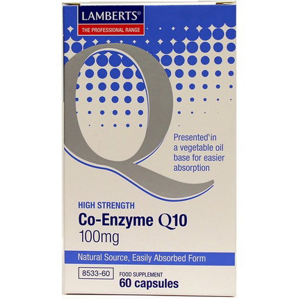 LAMBERTS Coenzima Q10 100 mg, 60 cápsulas