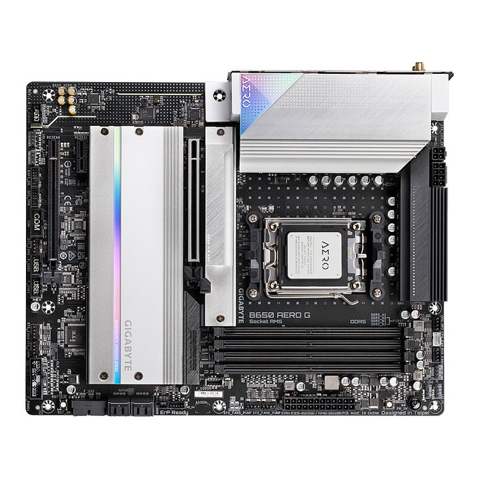 Gigabyte B650 Aero G Placa base AM5 DDR5 PCIe 5.0 M.2 WiFi 6E 2.5GbE USB 3.2 Gen 2