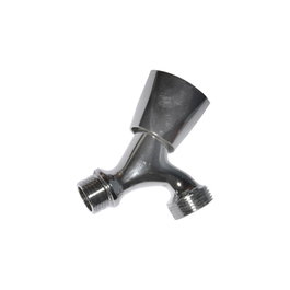 Edm Grifo de lavadora 1 salida metal cromo 1/2" - 3/4"