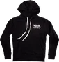 Ernie Ball Sudadera Eagle Fleece Negra Logo Águila Guitarrista 80% Algodón Talla L