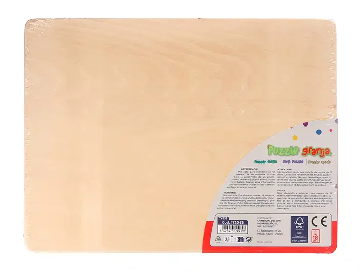 Imaginovo Puzle Infantil Madera Granja +18 Meses 9 Piezas 30x22,5x1,5cm Imaginovo Puzle Infantil Madera Granja +18 Meses 9 Piezas 30x22,5x1,5cm